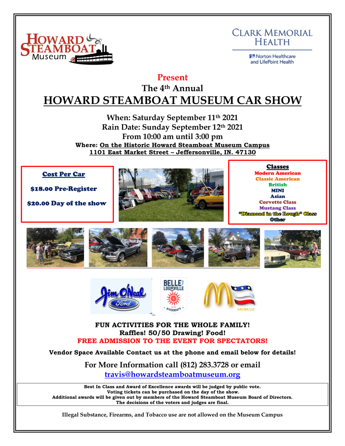 Car Show 2021 Howard Steamboat Museum